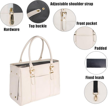 Fashion Pet Carrier Dog Purse Cat Bag Soft-Sided Carriers Travel Airline - Image 5