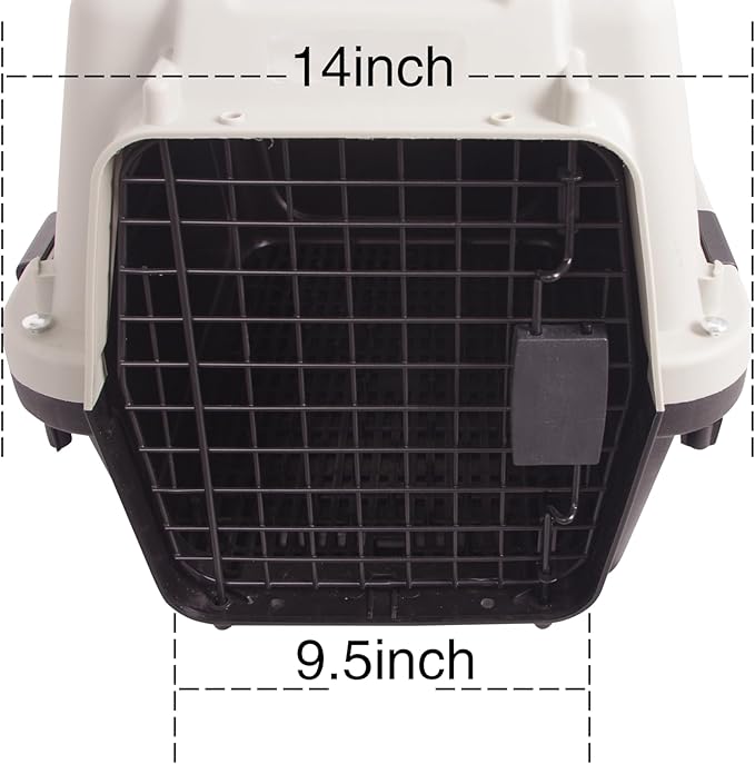 Plastic Dog/Cat Crate Portable Travelling Pet Kennel Without Wheel - Image 4