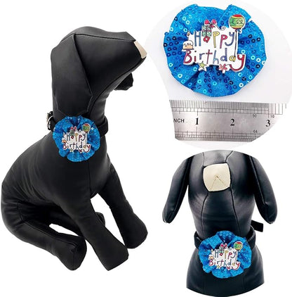 PET SHOW Blue Crown Dog Birthday Party Hat - Image 2
