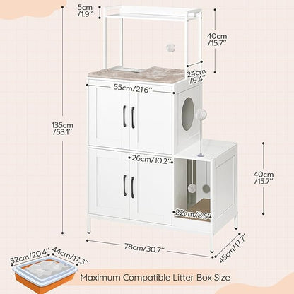 HOOBRO Litter Box Enclosure, Litter Box Furniture - Image 5
