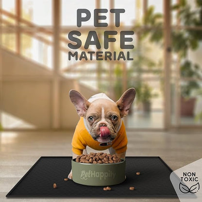 Dog Food Mat - Raised Edges Dogs Mat - Image 3