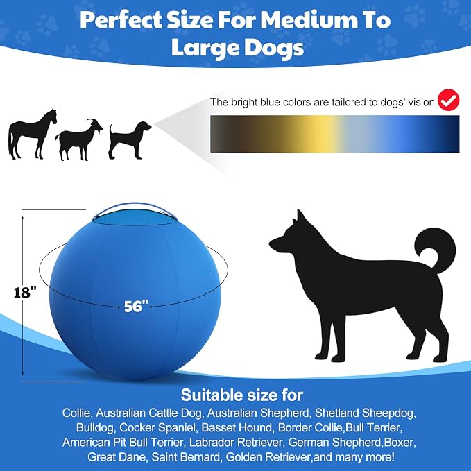 Happypaw 18'' Herding Ball for Dogs – Enhanced Chew Resistance & Heavy-Duty - Image 5
