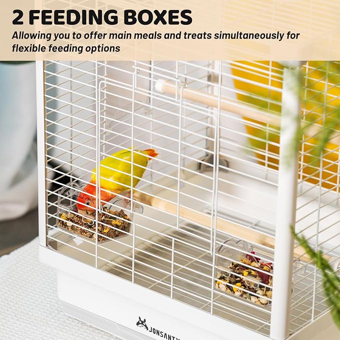 17.3" Portable Travel Bird Cage, Parrot Cage, Ample Room - Image 5