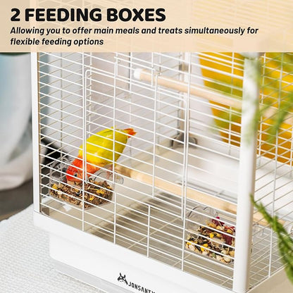 17.3" Portable Travel Bird Cage, Parrot Cage, Ample Room - Image 5