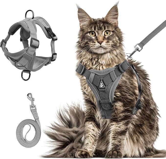 Wanheart Summer cat Chest Harness and Leash, Anti-Escape Adjustable Soft mesh by Unknown