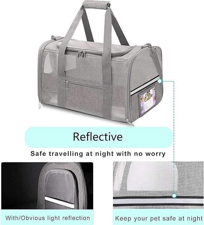 Cat Carrier Pet Carriers Airline Approved - Image 4