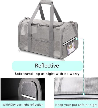 Cat Carrier Pet Carriers Airline Approved - Image 4
