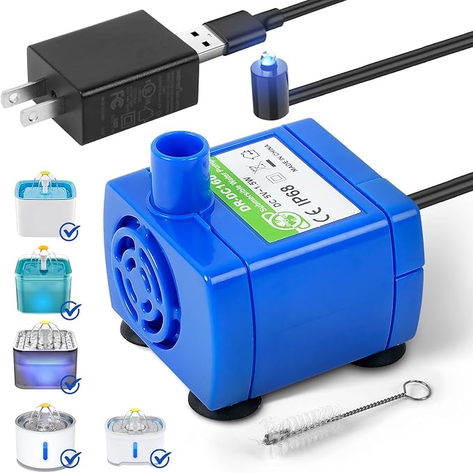 IP68 DR-DC160 Submersible Water Pump Cat Water Fountain Pump by BAOFUM