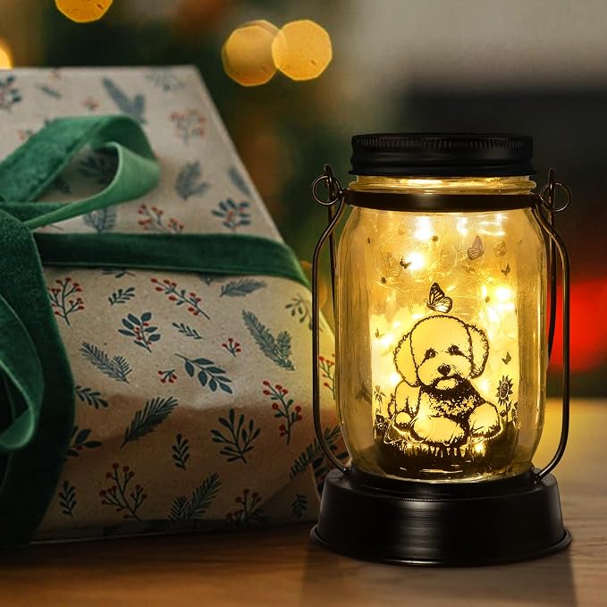 kyoryuger Bichon Dog Gifts for Women/Men Bichon Frise Solar Lanterns Birthday - Image 6