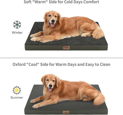 Comfort Dog Bed for Small Dogs & Cats, Waterproof Dog Crate Mat Orthopedic Egg - Image 3