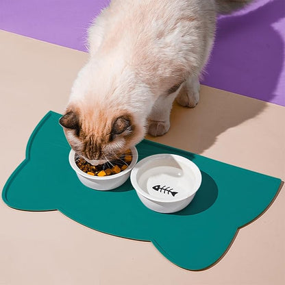 Cat Food Mat, Silicone Pet Feeding Mat - Image 2