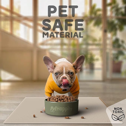 Dog Food Mat - 28x18 Raised Edges Dogs Mat - Image 3