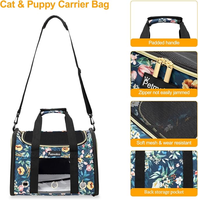 Petmolico Cat Carrier Soft-Sided Pet Bag - Image 2