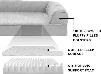 Furhaven Orthopedic Dog Bed for Large Dogs w/ Removable Bolsters & Washable - Image 4