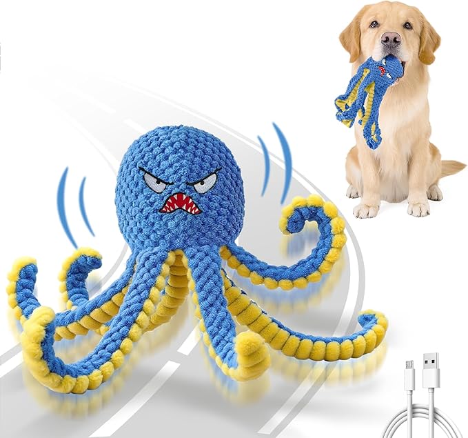 Interactive Dog Toys Octopus, Durable Automatic Jumping Dog Toy to Keep Them by Unknown