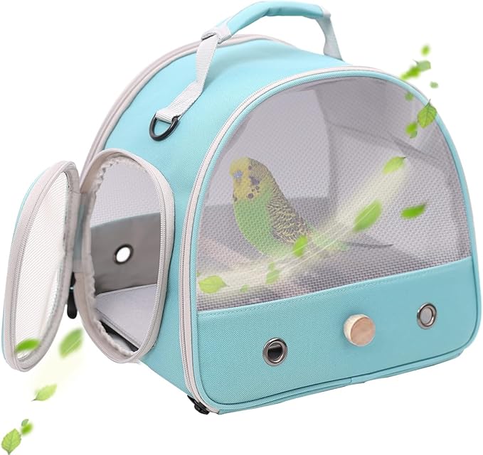 Bird Carrier, Portable Small Bird Parrot Parakeet Carrier by halinfer