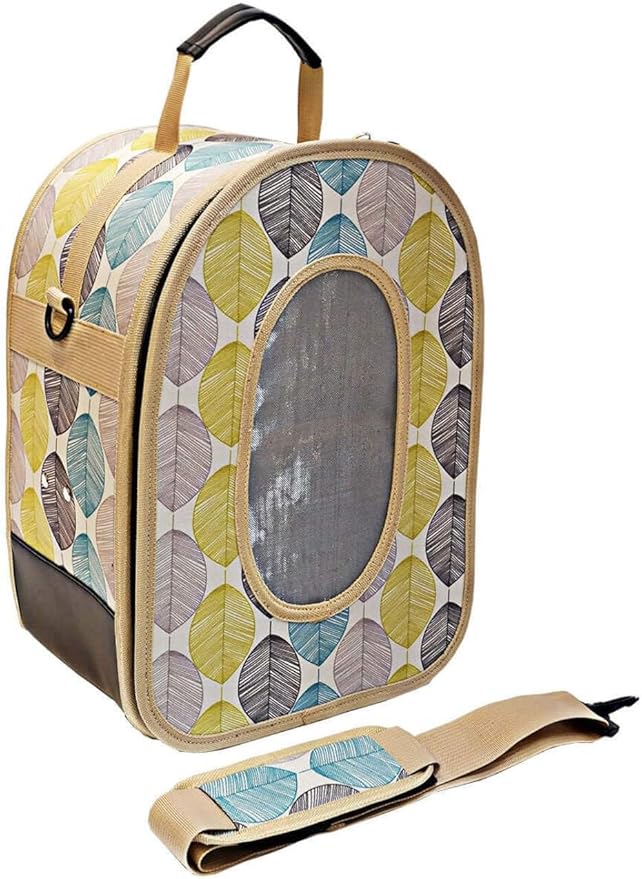 A&E CAGE COMPANY 001375 Green Happy Beaks Soft Sided Bird Travel Carrier - Image 4