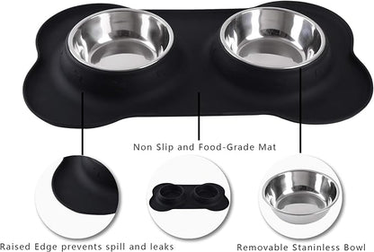 Hubulk Pet Dog Bowls 2 Stainless Steel Dog Bowl - Image 3