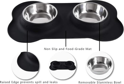Hubulk Pet Dog Bowls 2 Stainless Steel Dog Bowl - Image 3