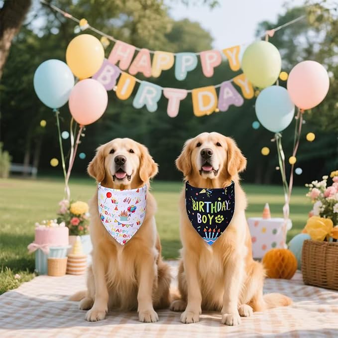 Dog Birthday Bandanas, Party Outfit Gift - Image 3