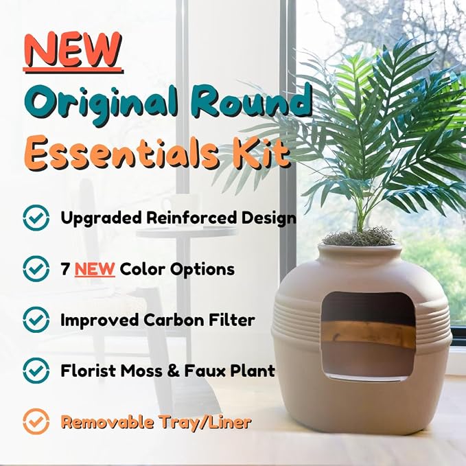 Good Pet Stuff Hidden Litter Box Planter, Decorative Cat Litter Enclosure - Image 4