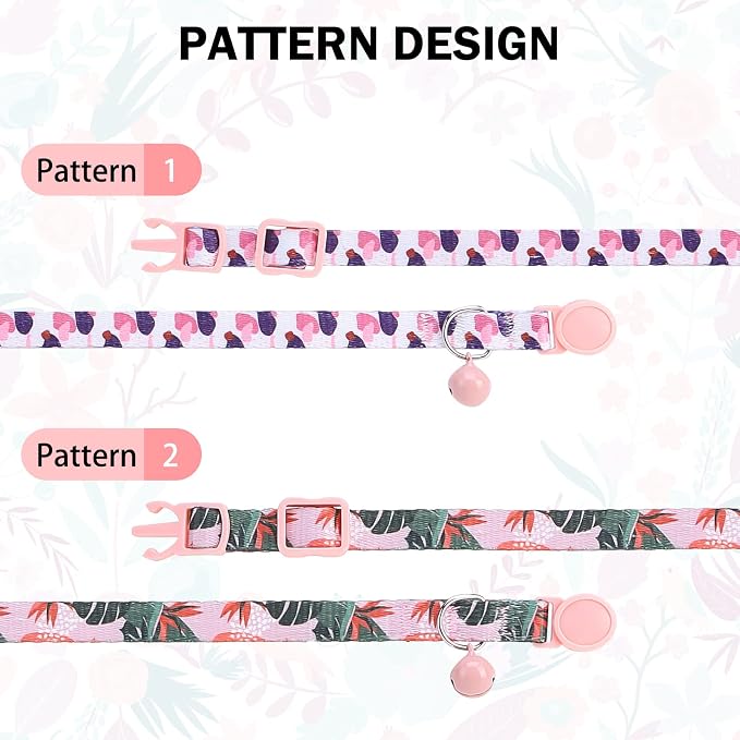 Breakaway Cat Collars for Girl Boy Cats, Spring Summer All Weather Cat Collar - Image 4