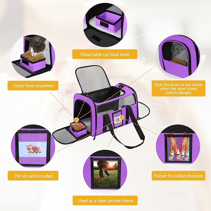 Cat Carrier Pet Carriers Airline Approved - Image 4