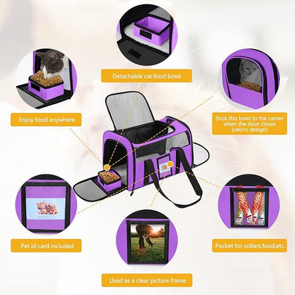 Cat Carrier Pet Carriers Airline Approved - Image 4