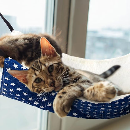 Jetec 2 Pack Cat Hammock for Cage, Catio Accessories Reversible Soft Cats Bed - Image 5