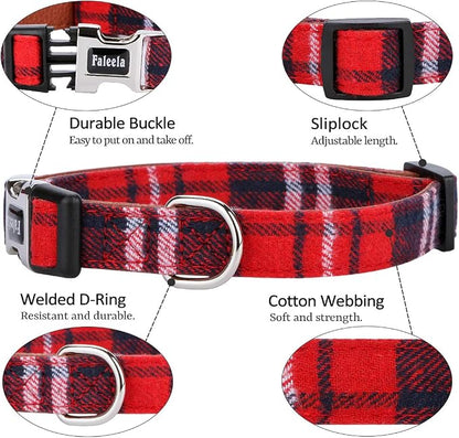 Faleela Soft &Comfy Christmas Bowtie Dog Collar, Detachable and Adjustable Bow - Image 2