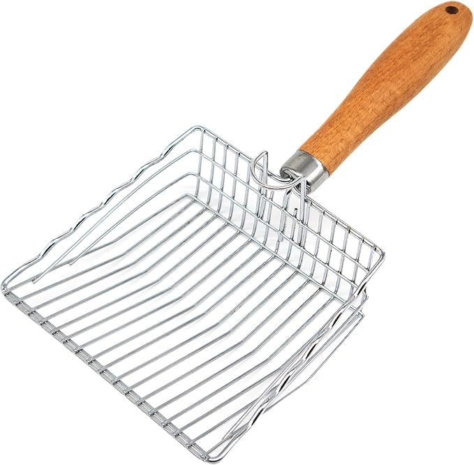 Cat Litter Scoop, Kitty Litter Scooper Metal, Deep Shovel, Wood Handle by L.D.Dog