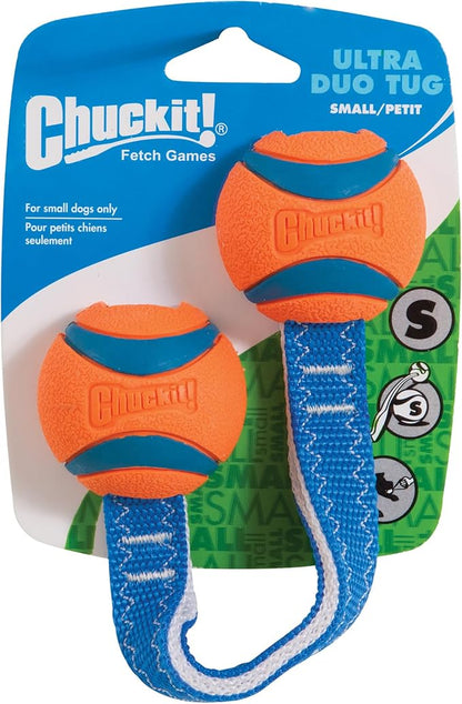 Chuckit! Ultra Duo Tug Dog Toy, Small Indoor and Outdoor Dog Ball by Chuckit