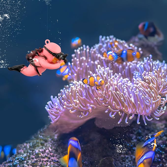 onesimcr Floating Fish Tank Decorations, Aquarium Decorations, Lovely Diver - Image 4