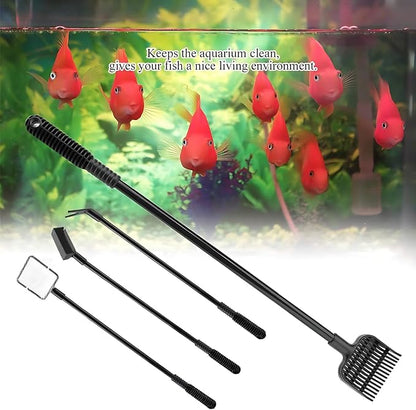 4 in 1 Portable Aquarium Cleaning Tool Kit Fish Tank Cleaning Set - Image 2