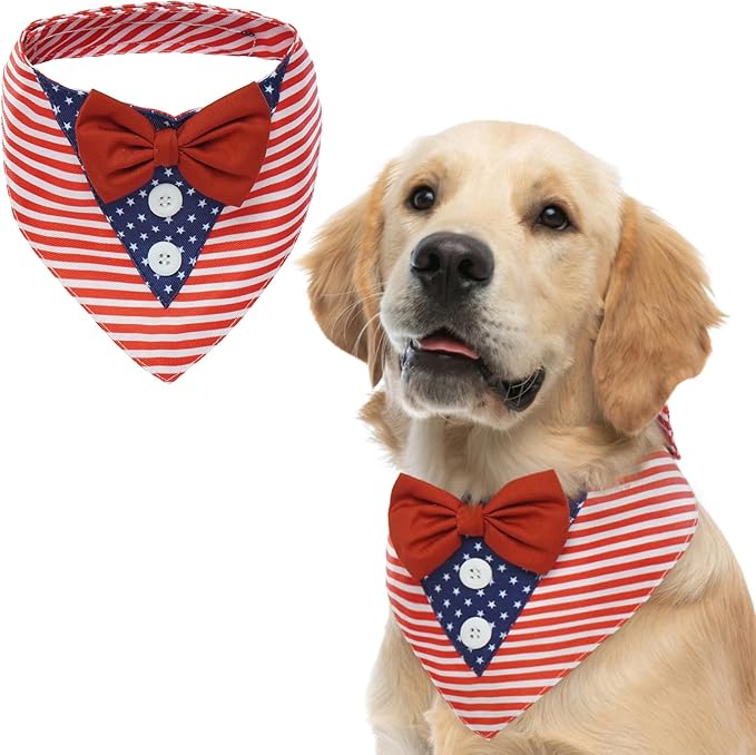 FUAMEY Dog Tuxedo American Flag by FUAMEY
