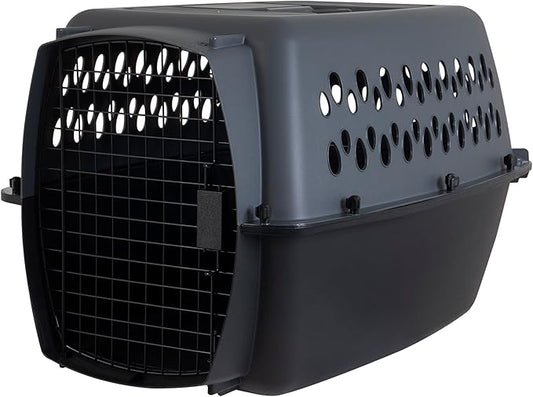 Petmate Pet Porter Dog Kennel 26", Dark Gray & Black, by Petmate