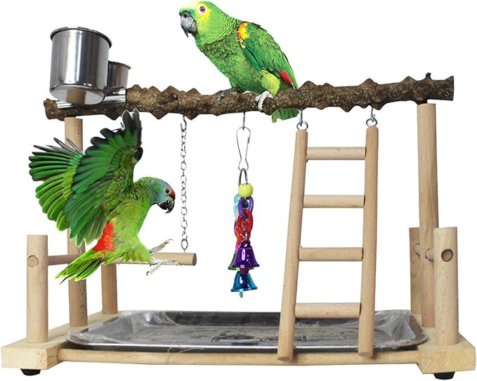 PINVNBY Bird Playground Birdcage Playstand Pet Bird Perch Platform Stand Parrot by PINVNBY