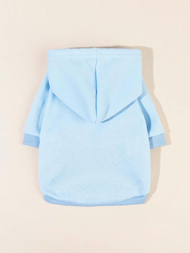 QWINEE Basic Dog Hoodie Sweatshirt Puppy Sweater Warm Cat Costumes Pet Clothes - Image 5