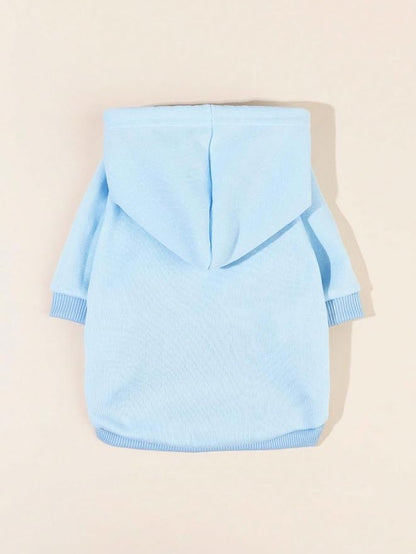 QWINEE Basic Dog Hoodie Sweatshirt Puppy Sweater Warm Cat Costumes Pet Clothes - Image 5