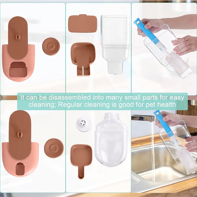 Hanging Automatic Food Water Dispenser, Gravity Rabbit Feeder and Water - Image 4