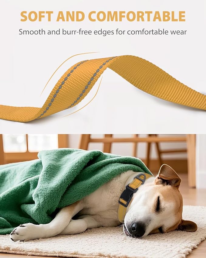 Joytale Large Dog Collar, Reflective and Adjustable Nylon Pet Collar - Image 3