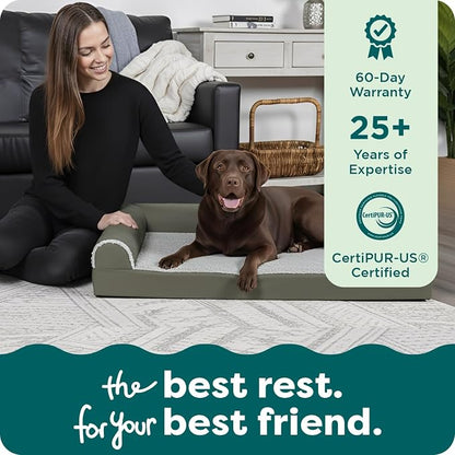FurHaven Orthopedic Dog Bed for Large Dogs, L-Shaped Chaise Mattress - Image 9