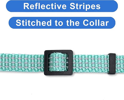 Pawtitas Reflective Teal Cat Collar - Image 4