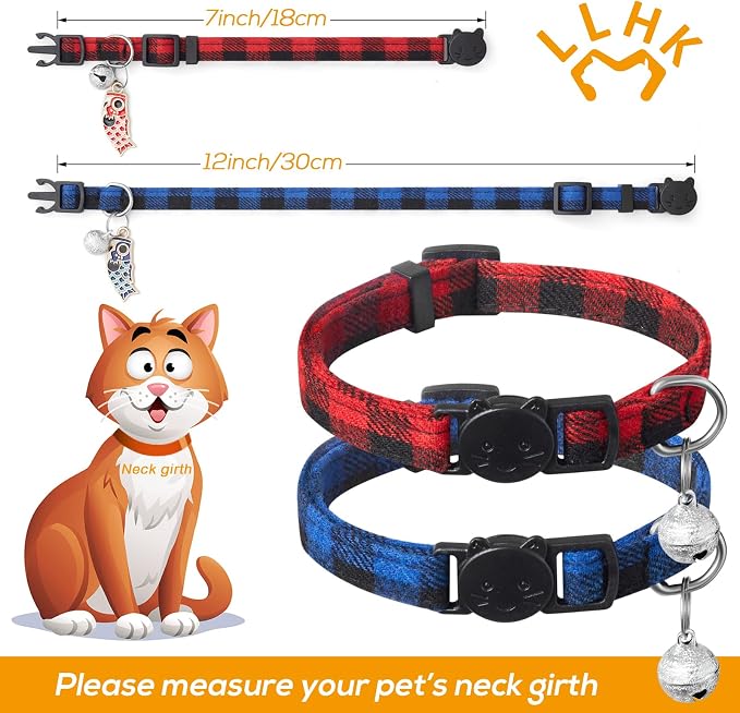 LLHK 4 Pack Small Fish Cat Collars - Image 4