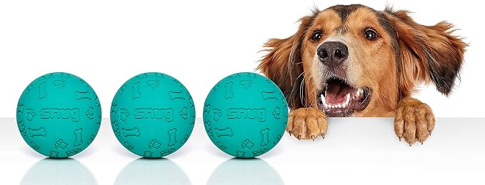 Snug Rubber Dog Balls for Small and Medium Dogs - Image 2