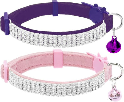 EXPAWLORER Soft Velvet Safe Cat Collars by EXPAWLORER
