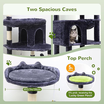 Globlazer Heavy Duty Cat Trees for Large Cats, Sturdy 72in Maine Coon Cat Tree - Image 4