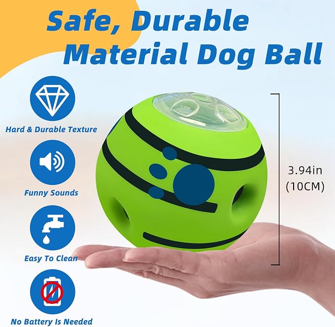 Interactive Puzzle Dog Treat Ball, Treat Dispensing Enrichment Dog Toys Ball - Image 4