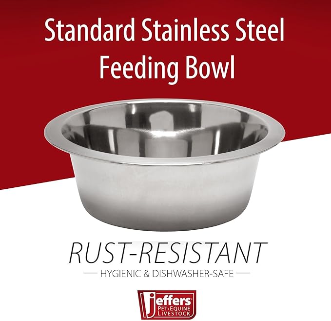Jeffers Stainless Steel Pet Bowls – Durable, Rust Resistant, Non Toxic - Image 3