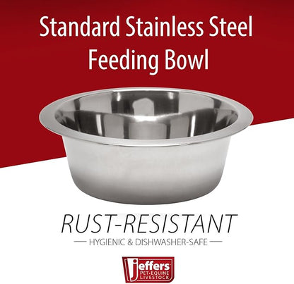Jeffers Pet Standard Weight Stainless Steel Bowls - Image 3